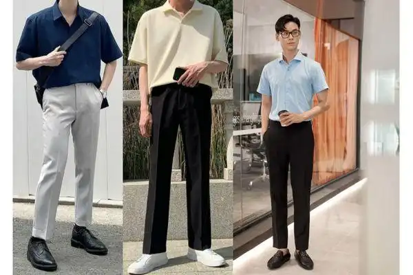 Áo sơ mi nam tay ngắn cho dáng người gầy