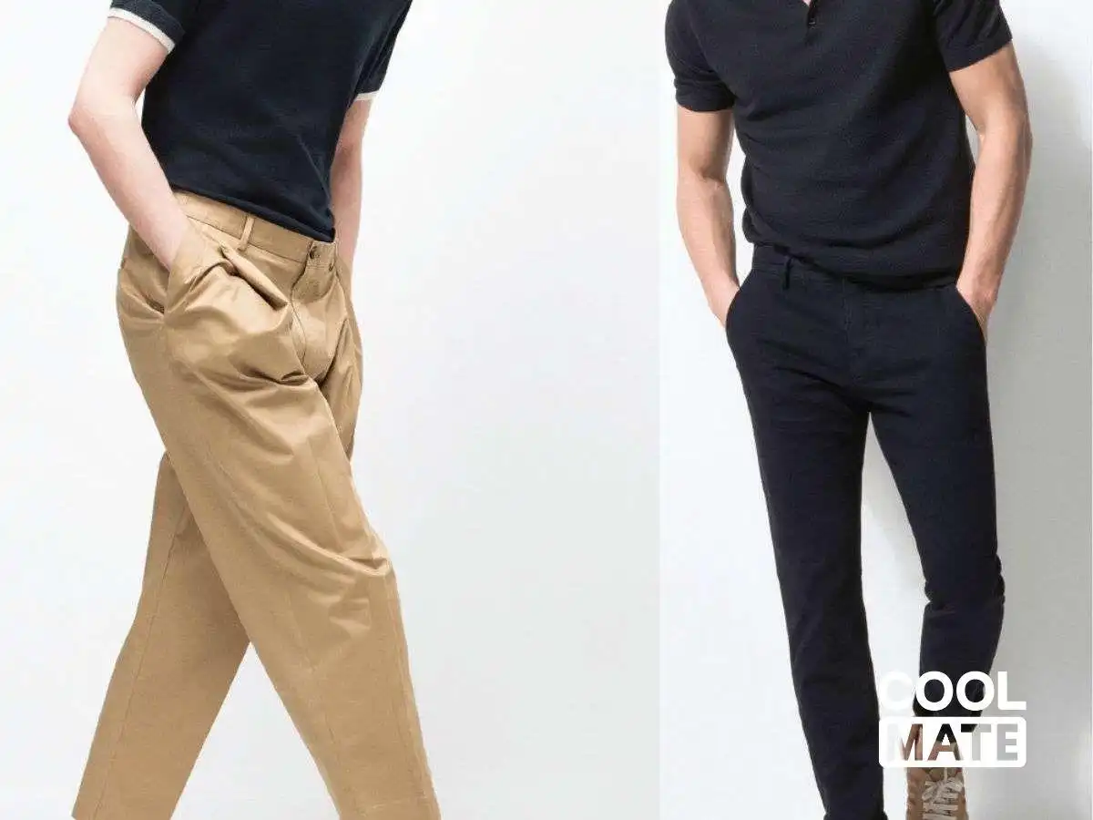 Áo thun phối cùng quần chinos sẽ mang đến vẻ ngoài thanh lịch nhưng vẫn thoải mái Áo thun phối cùng quần chinos sẽ mang đến vẻ ngoài thanh lịch nhưng vẫn thoải mái