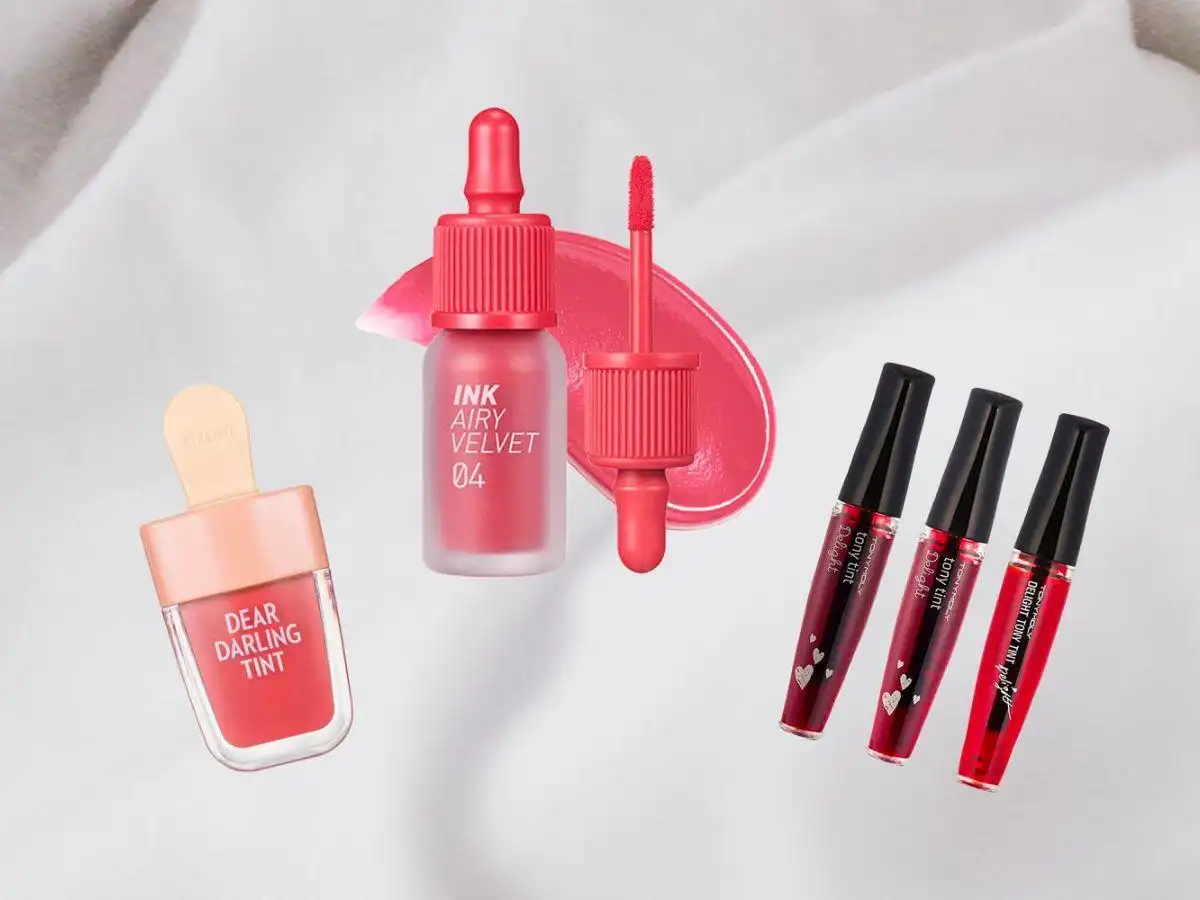 Các kết cấu của son tint rất đa dạng Các kết cấu của son tint rất đa dạng