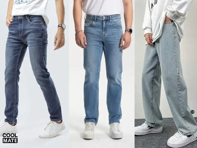 Các kiểu ống quần jean nam Các kiểu ống quần jean nam