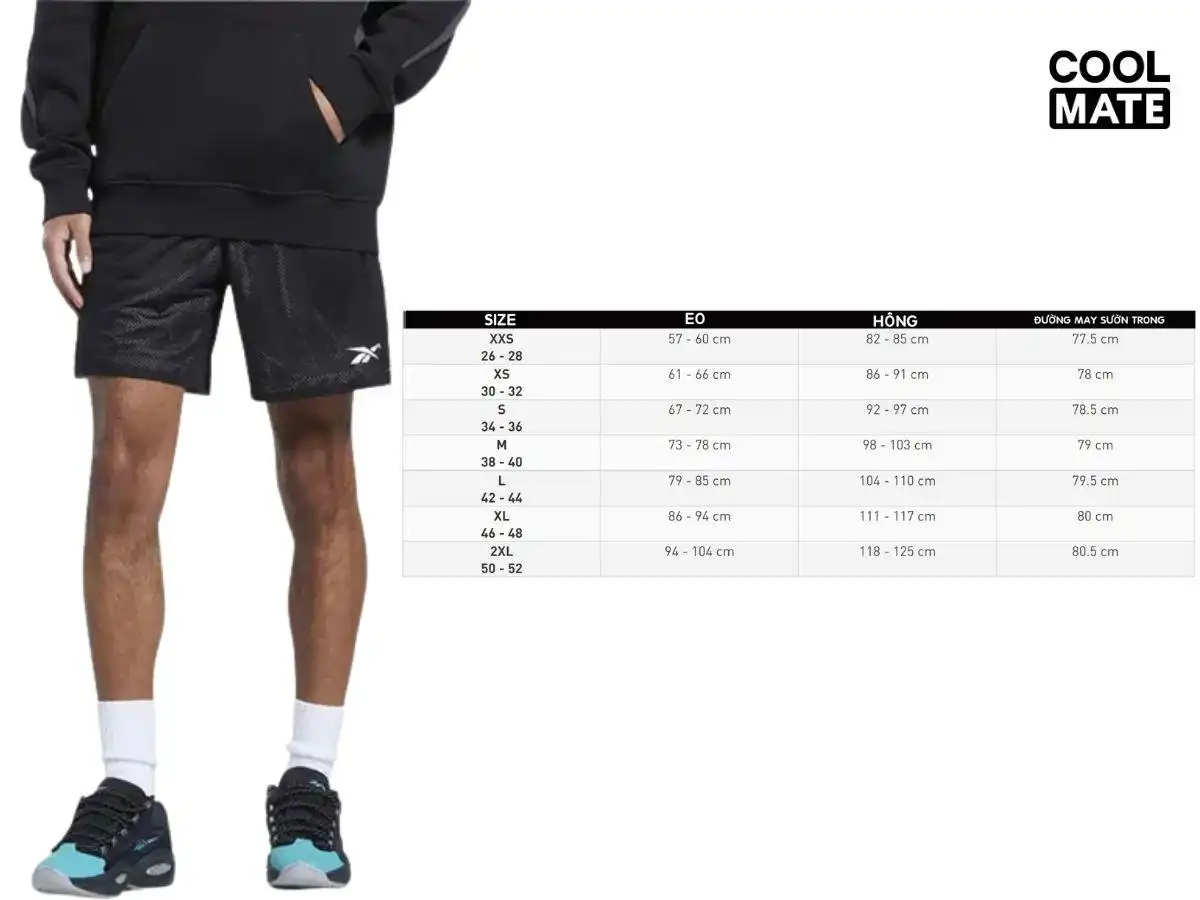 Các thông số và hướng dẫn chọn size của Puma