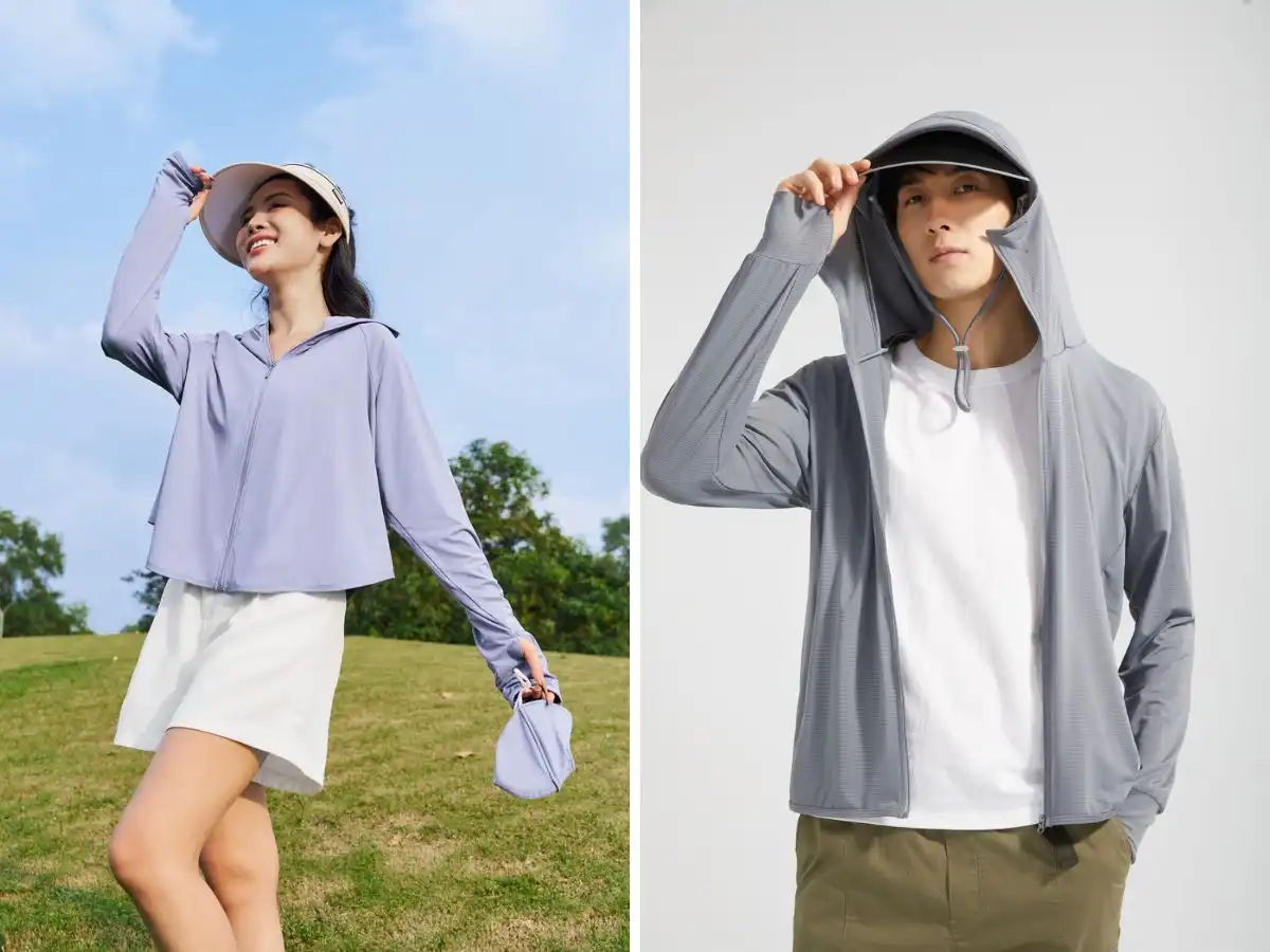 Chiếc áo chống nắng tốt phải che phủ tối đa các vùng da nhạy cảm