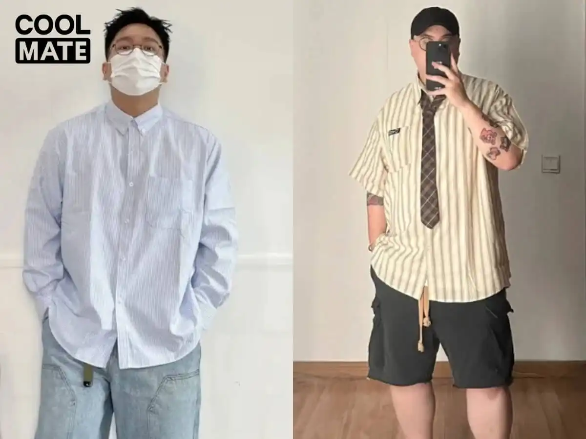 Chọn áo sơ mi nam theo dáng người béo bụng