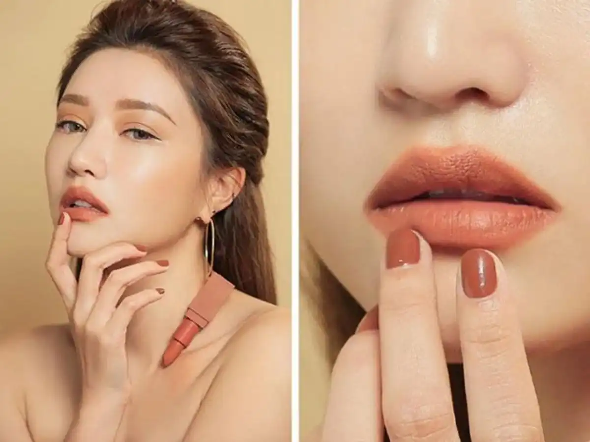Chọn son màu cam đất, cam cháy cho nàng da ngăm