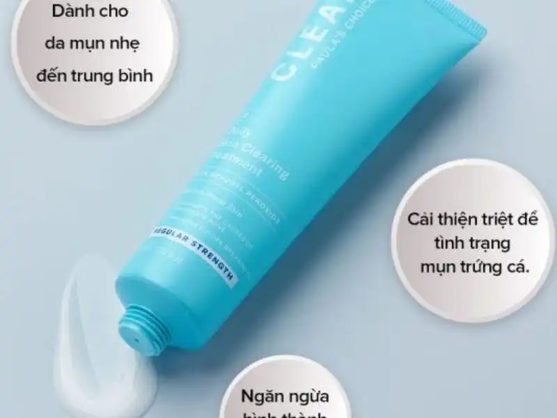 Kem hỗ trợ giảm mụn cho nam Paula’s Choice Clear Regular Strength Daily Skin Clearing Treatment