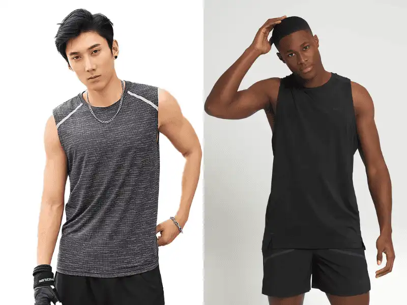 Kiểu áo ba lỗ cơ bắp chỉ khác với áo ba lỗ bình thường ở dây đeo vai to hơn