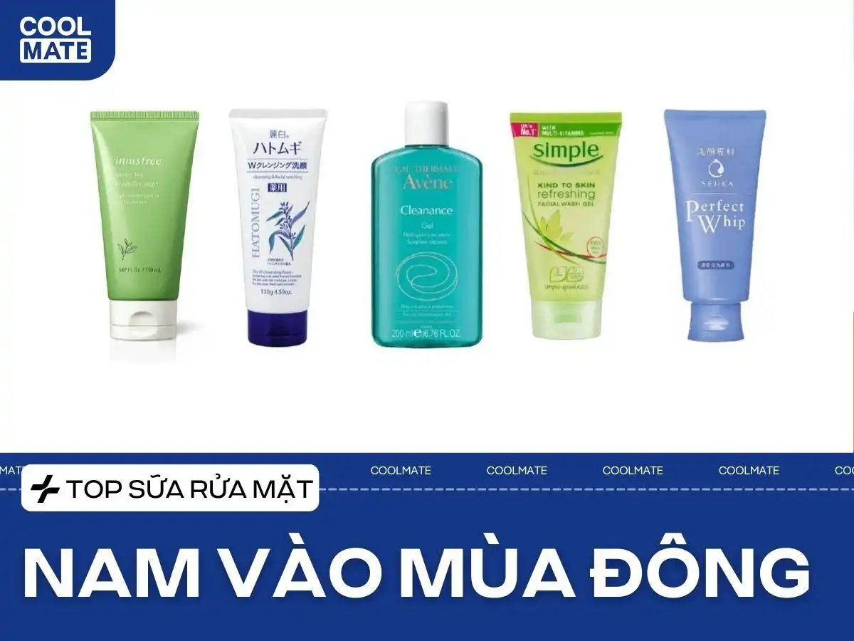 Làm Mềm Da Khô Ráp Mùa Đông: Top 10 Sữa Rửa Mặt Nam Tốt