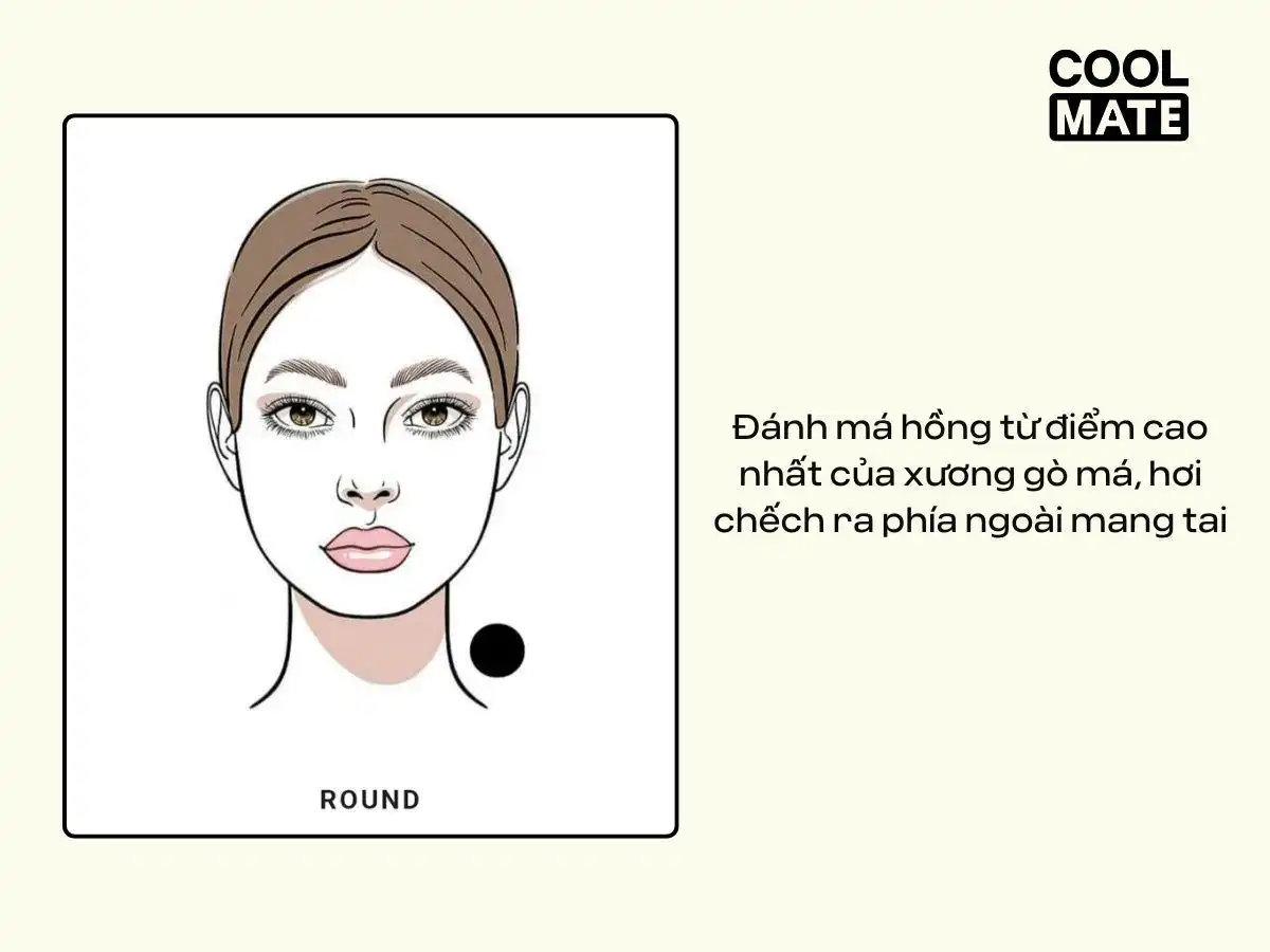 Lưu ý đánh má hồng cho gương mặt tròn Lưu ý đánh má hồng cho gương mặt tròn