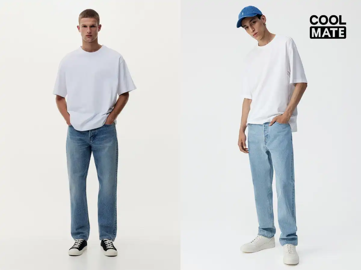 Mẫu quần jean baggy - gợi ý mẫu quần dành cho người gầy nam yêu thích sự thoải mái Mẫu quần jean baggy - gợi ý mẫu quần dành cho người gầy nam yêu thích sự thoải mái