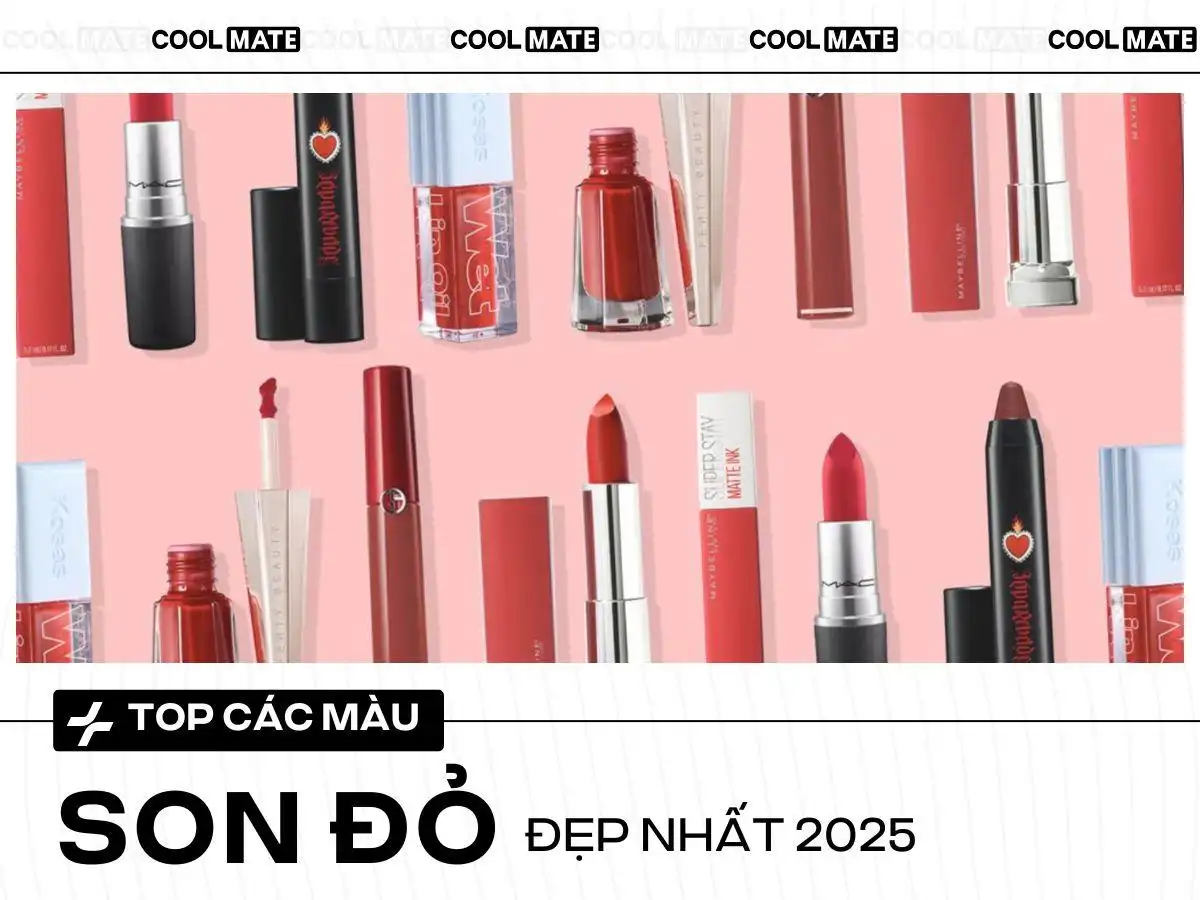 Màu Son Đỏ Nào Đẹp Nhất: Chọn Son Chuẩn Da & TOP List Son Đỏ Tốt
