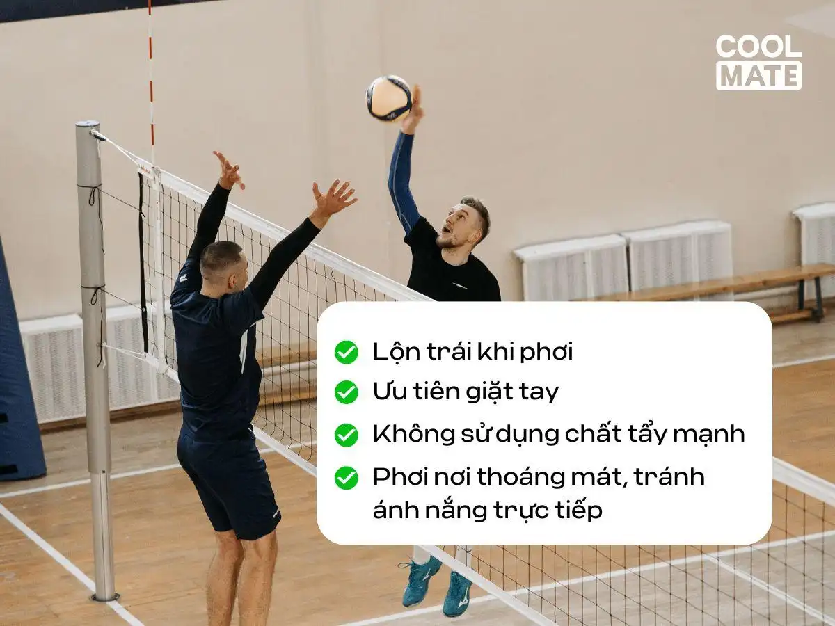 Mẹo nhỏ để áo bóng chuyền luôn như mới Mẹo nhỏ để áo bóng chuyền luôn như mới