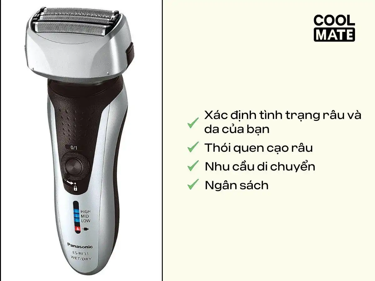 Những lưu ý để chọn máy cạo râu phù hợp Những lưu ý để chọn máy cạo râu phù hợp