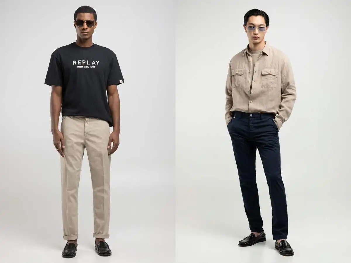 Quần chinos dáng regular fit