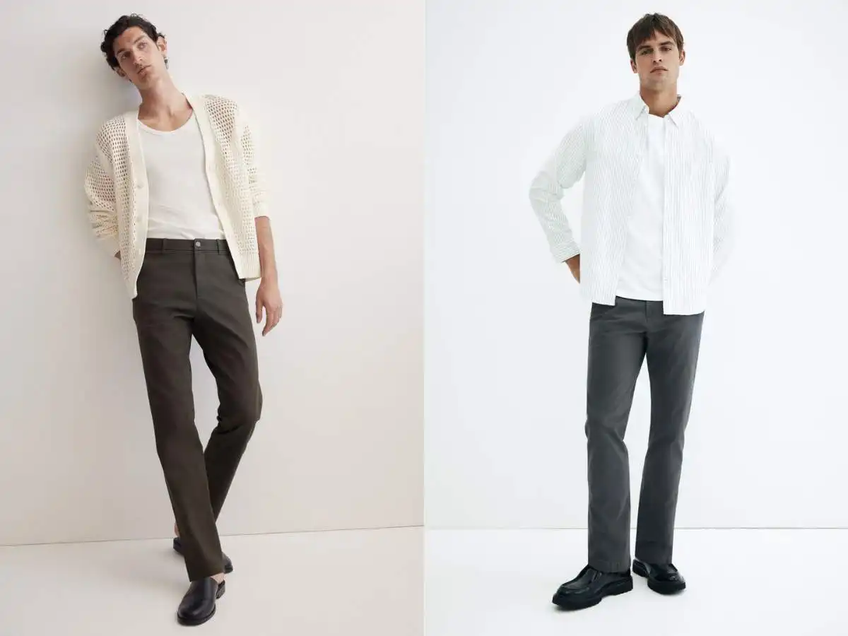Quần chinos dáng slim fit