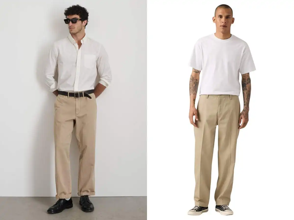 Quần chinos dáng straight