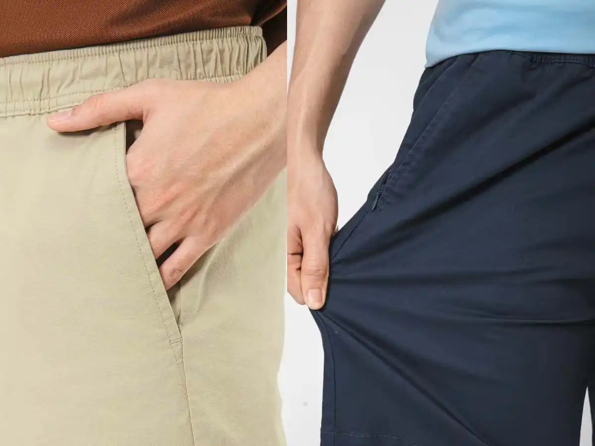 Quần chinos vải cotton pha spandex