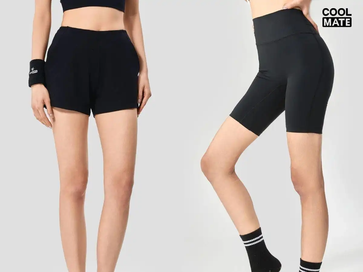 Quần short hoặc biker short yoga nữ của Khánh Beauty trong tập yoga Quần short hoặc biker short yoga nữ của Khánh Beauty trong tập yoga