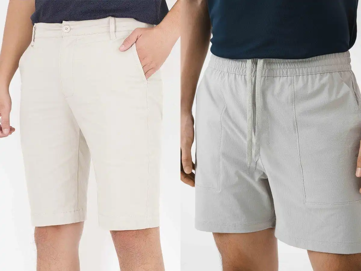Quần short nam có cạp chun hay cúc cài