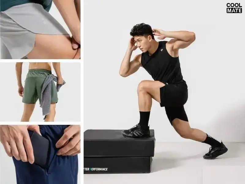Quần tập gym có chất liệu dày và chống nhìn xuyên
