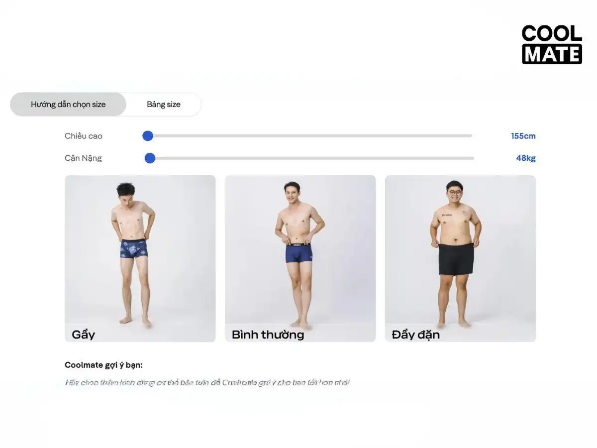 Size quần cụ thể khi mua hàng tại website Khánh Beauty giúp khách hàng dễ đối chiếu với số đo cơ thể