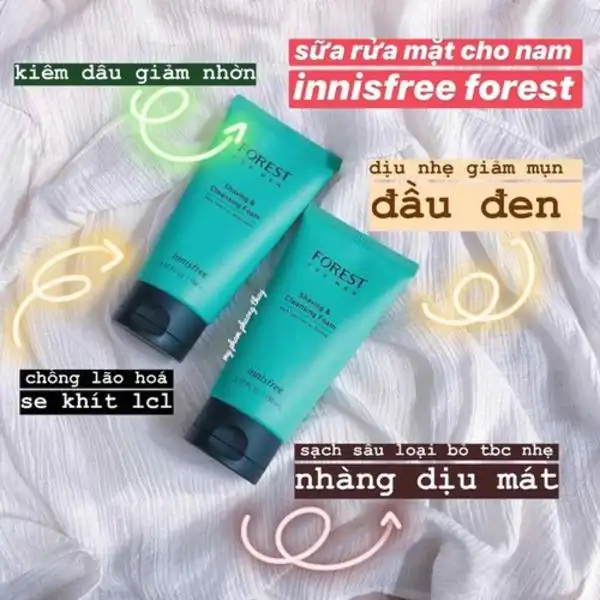 sữa rửa mặt trị mụn cho nam