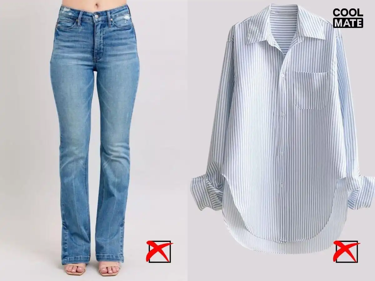 Tránh xa quần áo không co giãn như quần jean, áo sơ mi Tránh xa quần áo không co giãn như quần jean, áo sơ mi