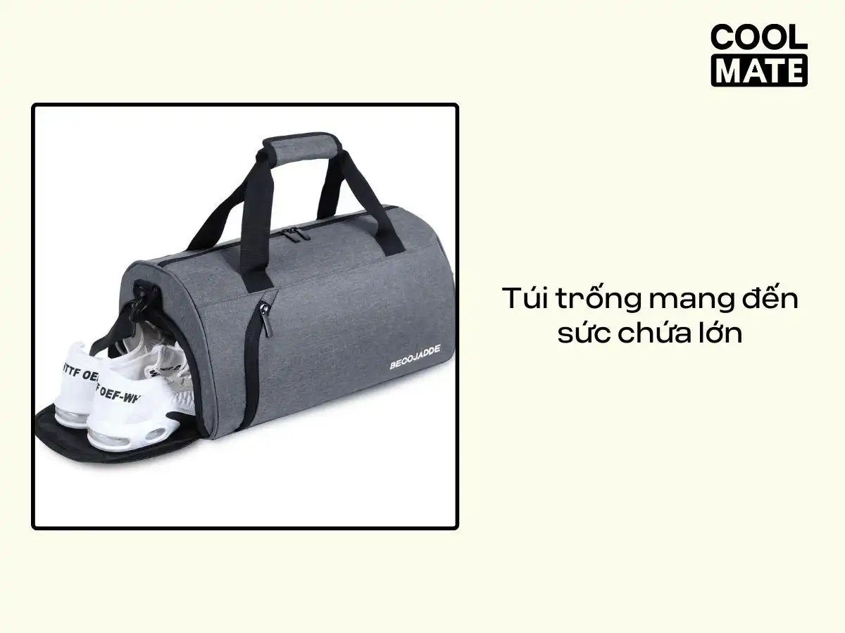 Túi trống mang đến sức chứa lớn