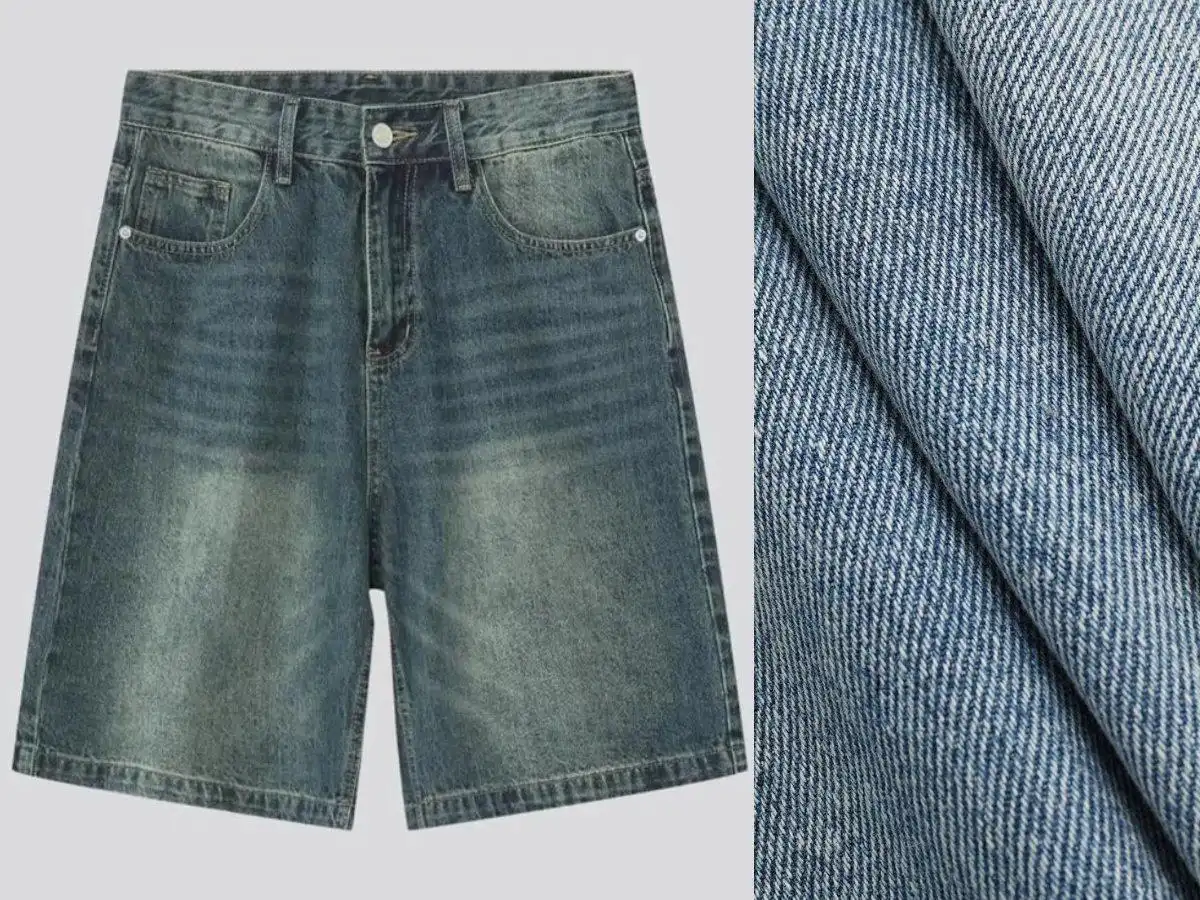 Vải denim bền chắc, phong cách cá tính, hơi dày dặn.