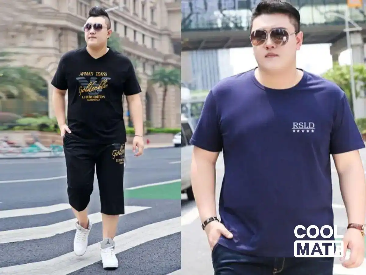Với dáng người mập, lựa chọn áo thun có dáng suông Với dáng người mập, lựa chọn áo thun có dáng suông